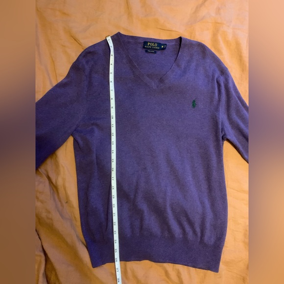 Polo by Ralph Lauren // Plum Pima Cotton Sweater - Picture 8 of 9